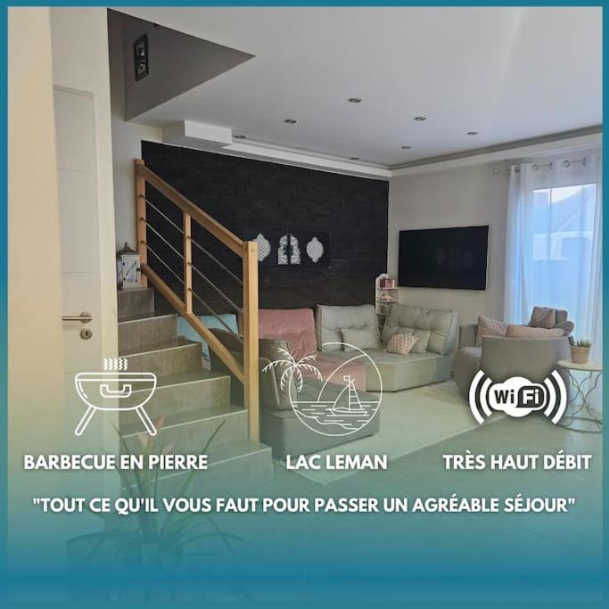 Villa Moderne, A 2 Pas Du Lac Leman Сье Экстерьер фото